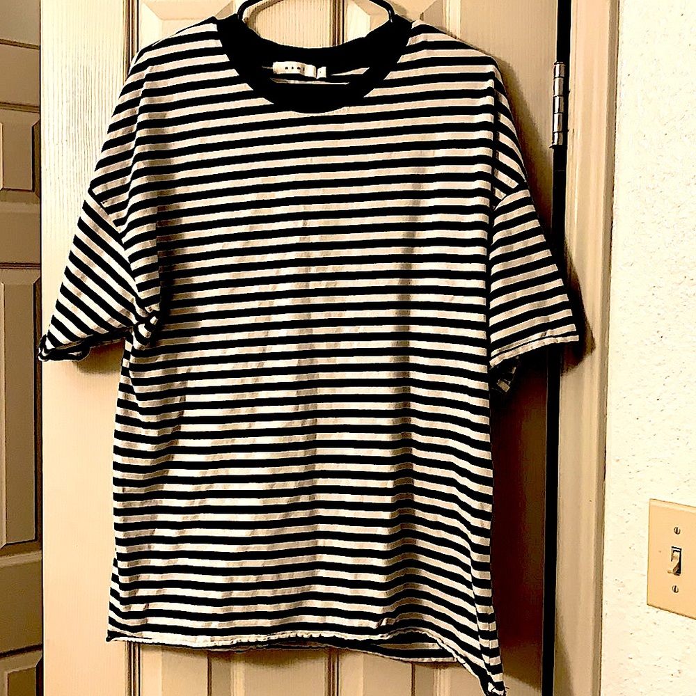 MNML stripped drop tee